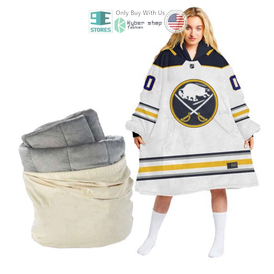 personalized nhl buffalo sabres sherpa hooded blanket 1 18549