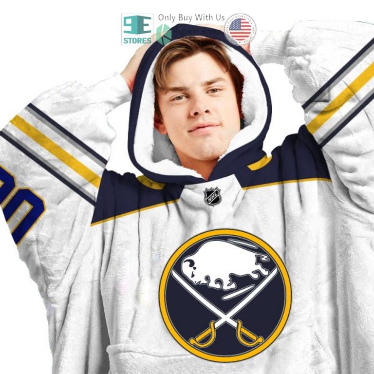 personalized nhl buffalo sabres sherpa hooded blanket 3 38038