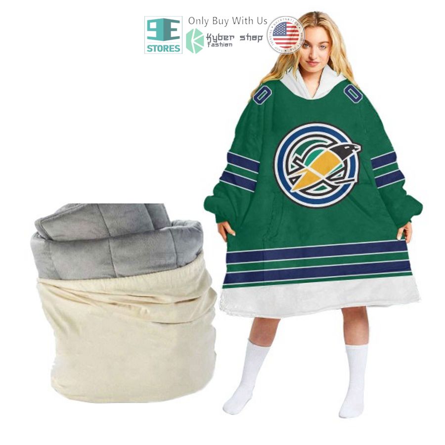 personalized nhl california golden seals sherpa hooded blanket 1 77318