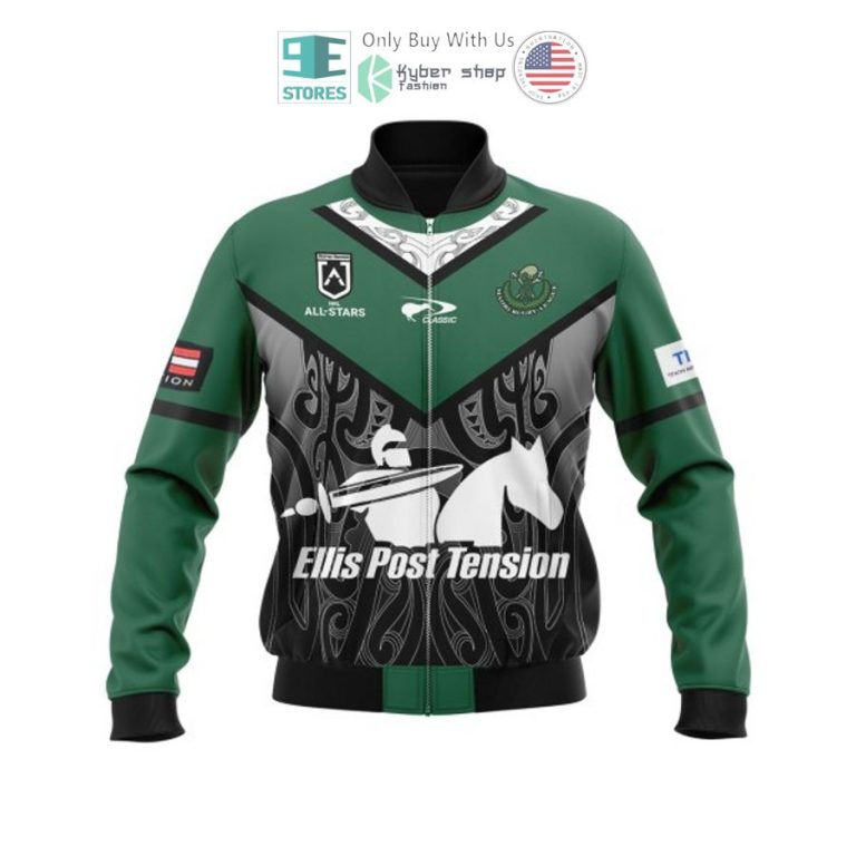 personalized nrl maori all stars ellis post tension bomber jacket 3 4594