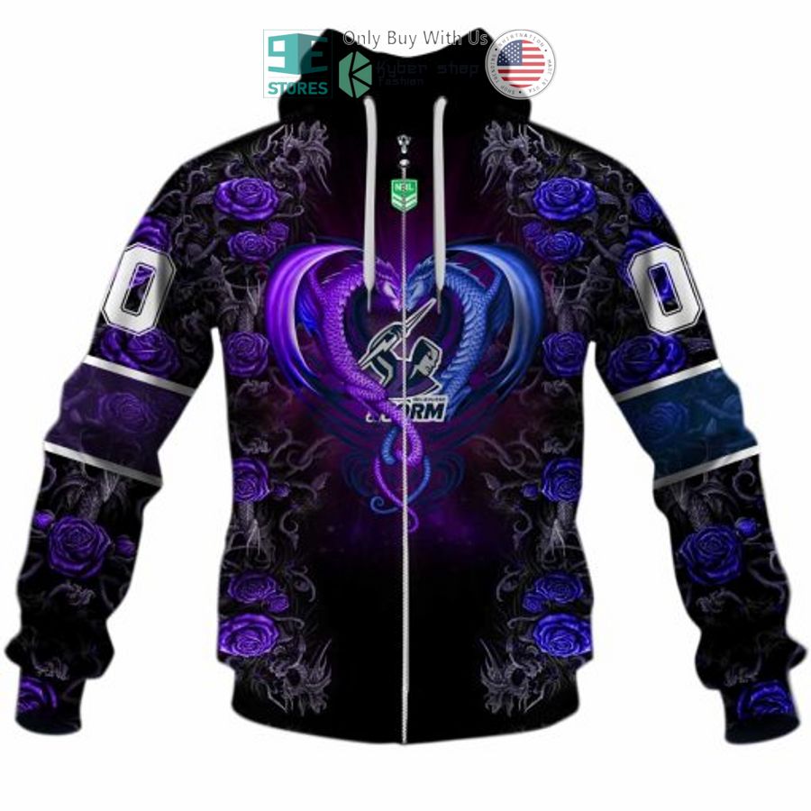 personalized nrl melbourne storm rose dragon 3d hoodie 2 11796