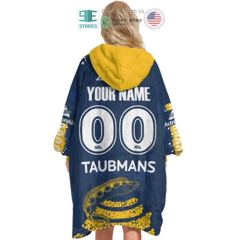 personalized nrl parramatta eels aland tribal sherpa hooded blanket 3 19153