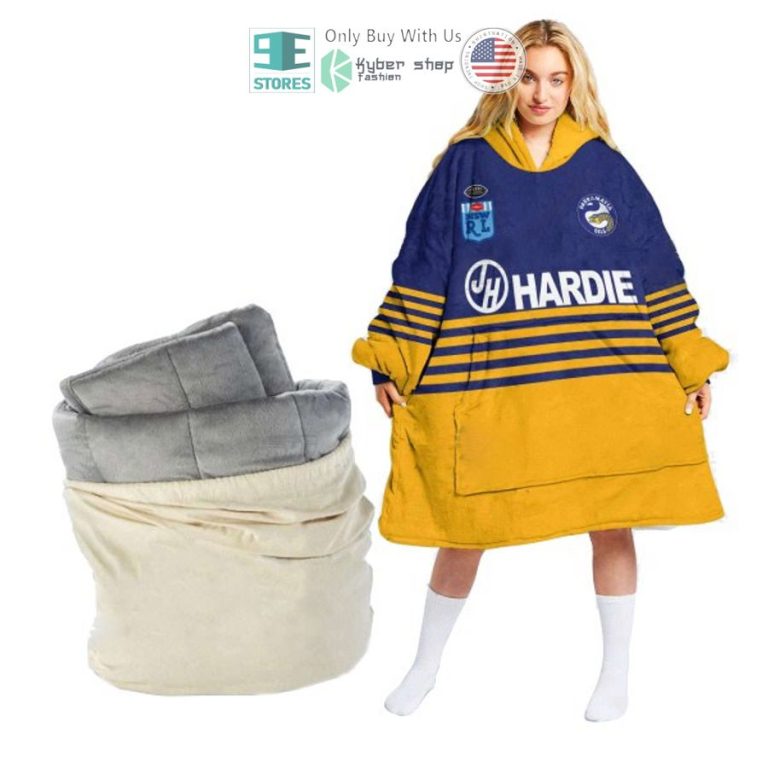 personalized nrl parramatta eels hardie sherpa hooded blanket 2 62775