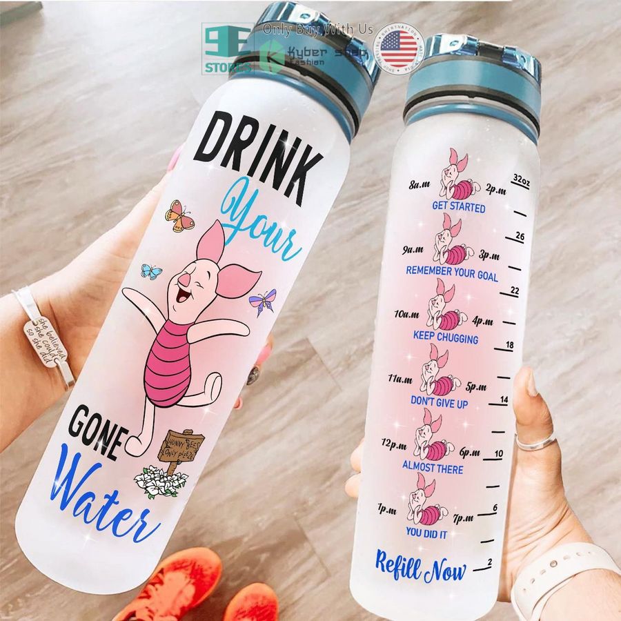 personalized piglet drink your water water bottle 1 70598