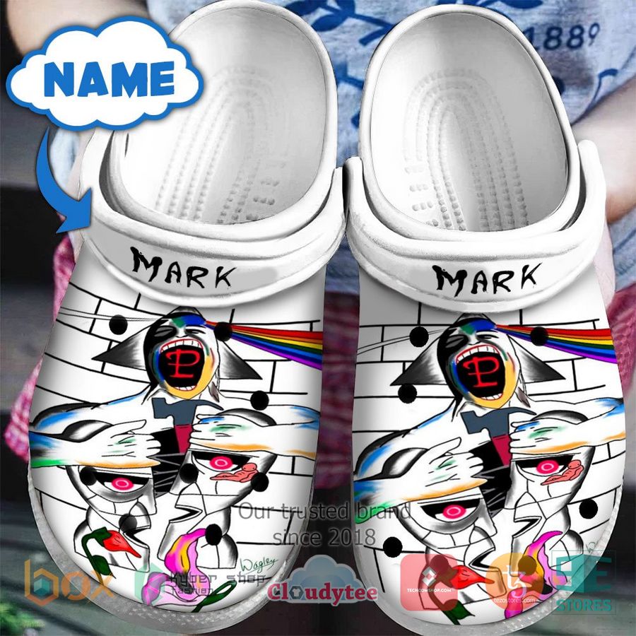 personalized pink floyd respect crocband clog 1 52246