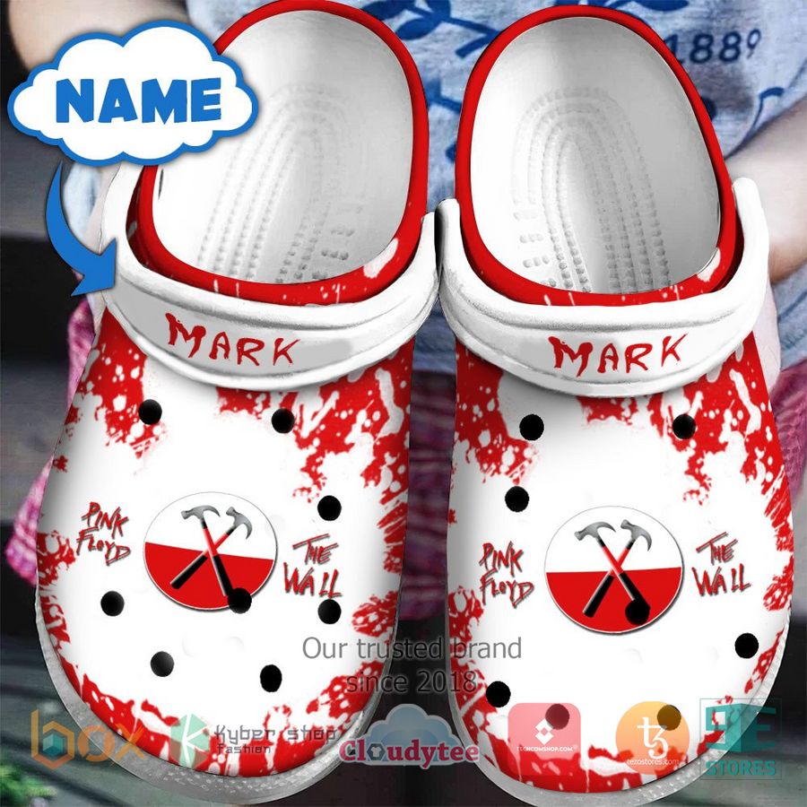 personalized pink floyd the wall logo crocband clog 1 87225