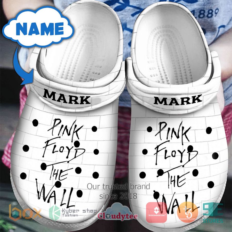 personalized pink floyd the wall white album crocband clog 1 82799