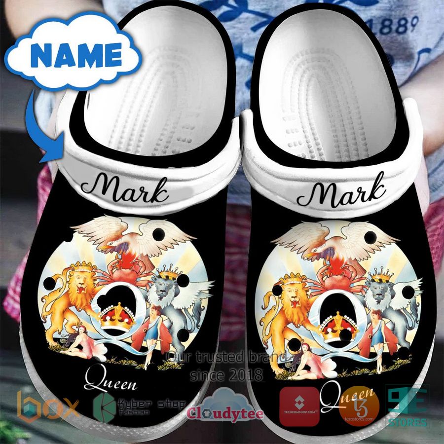 personalized queen band a day at the races album crocband clog 1 87675