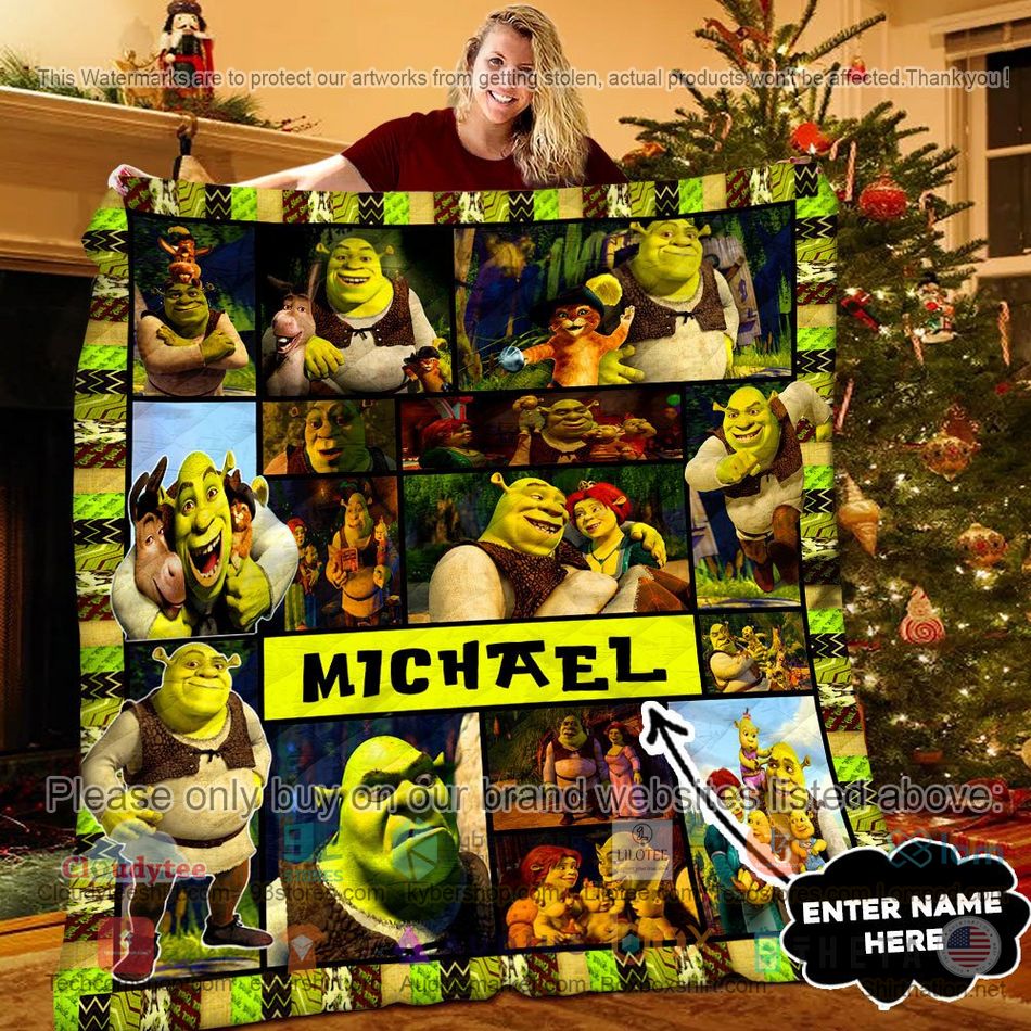 personalized sherk quilt 1 68117
