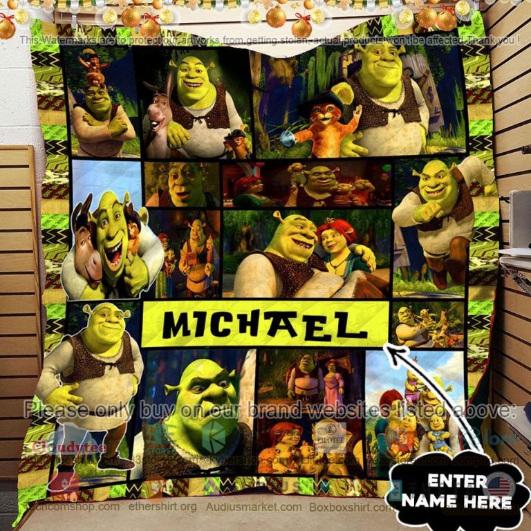 personalized sherk quilt 3 13302