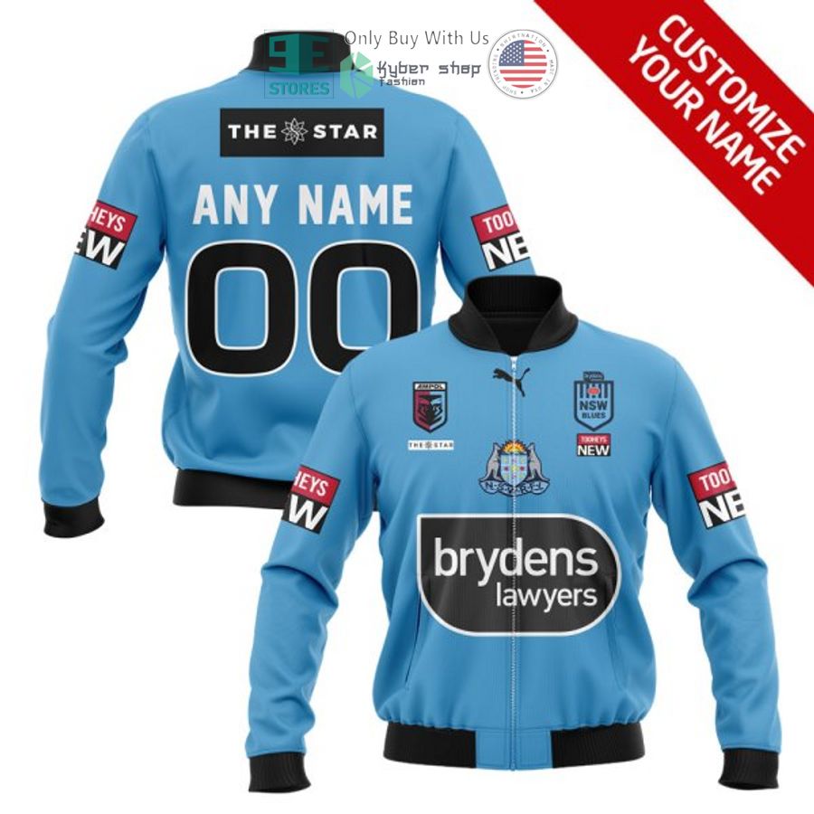 personalized state of origin new south wales blues bomber jacket 1 18057
