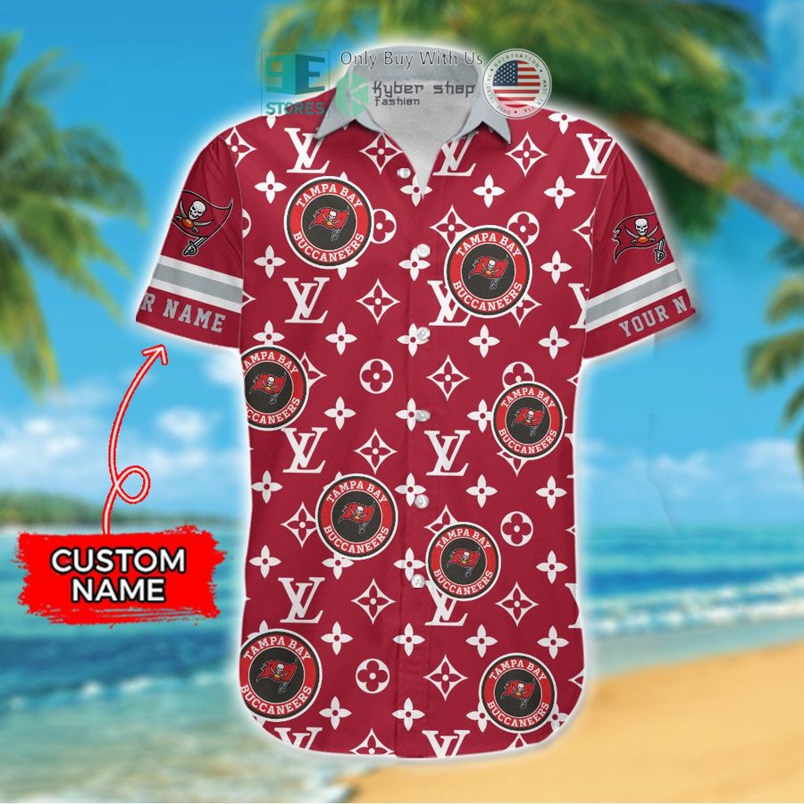 personalized tampa bay buccaneers louis vuitton pattern hawaiian shirt 2 41899