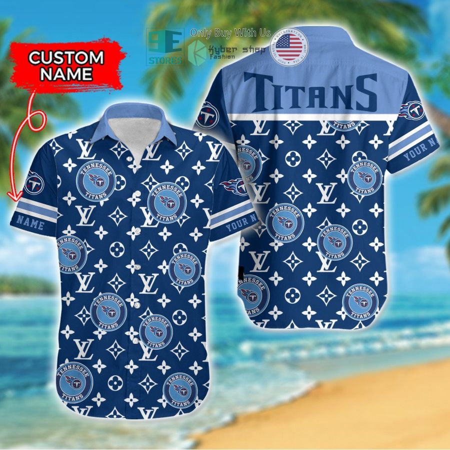 personalized tennessee titans louis vuitton pattern hawaiian shirt 1 33901