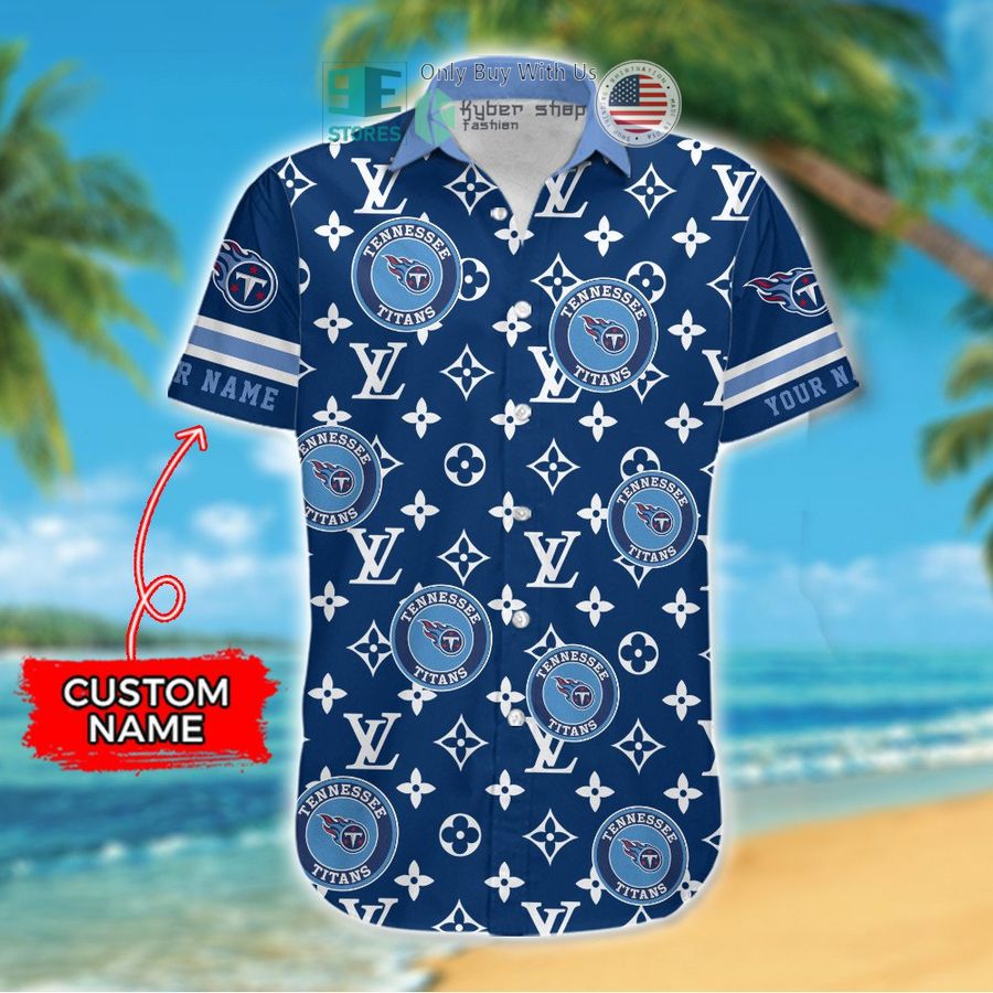 personalized tennessee titans louis vuitton pattern hawaiian shirt 2 41668
