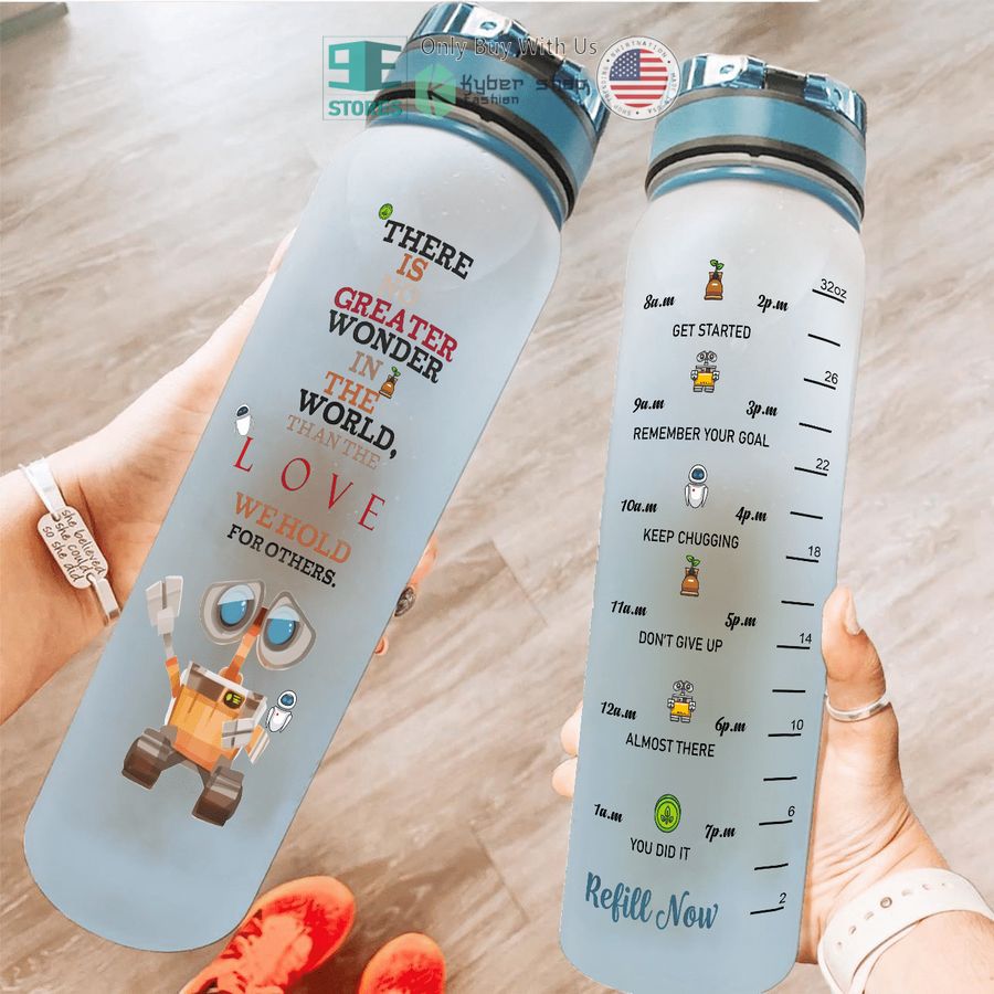 personalized wall e there is greater wonder in the world water bottle 2 95955