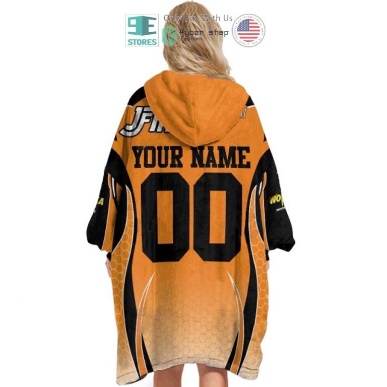 personalized wests tigers sherpa hooded blanket 3 22772