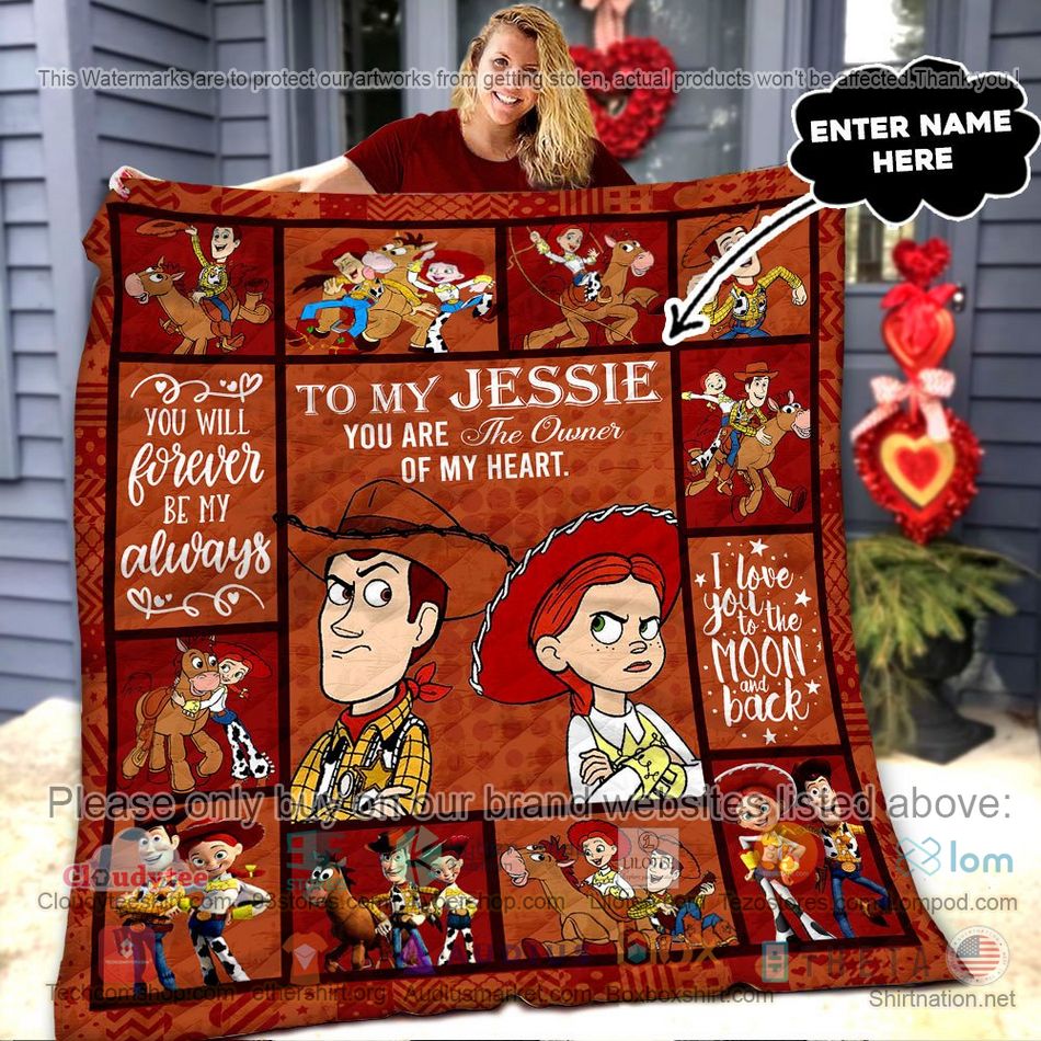 personalized woody and jessie quilt 1 53962