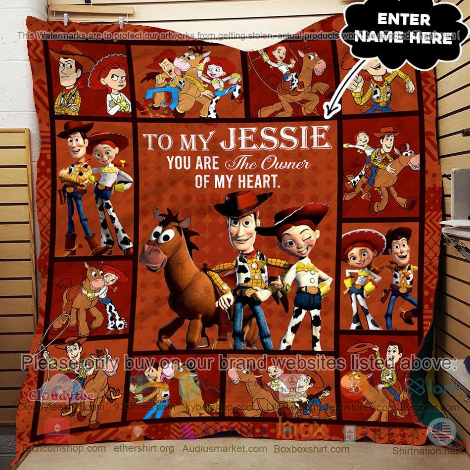 personalized woody jessie you are the owner of my heart quilt 1 4420