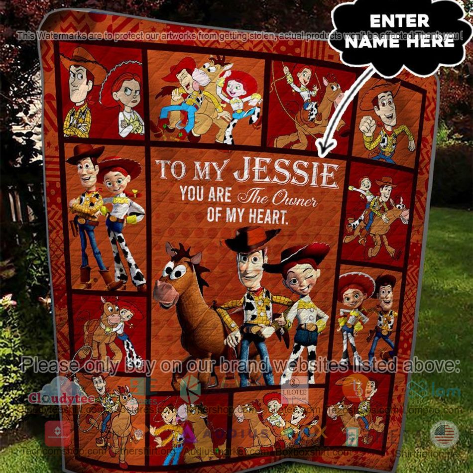 personalized woody jessie you are the owner of my heart quilt 2 55663