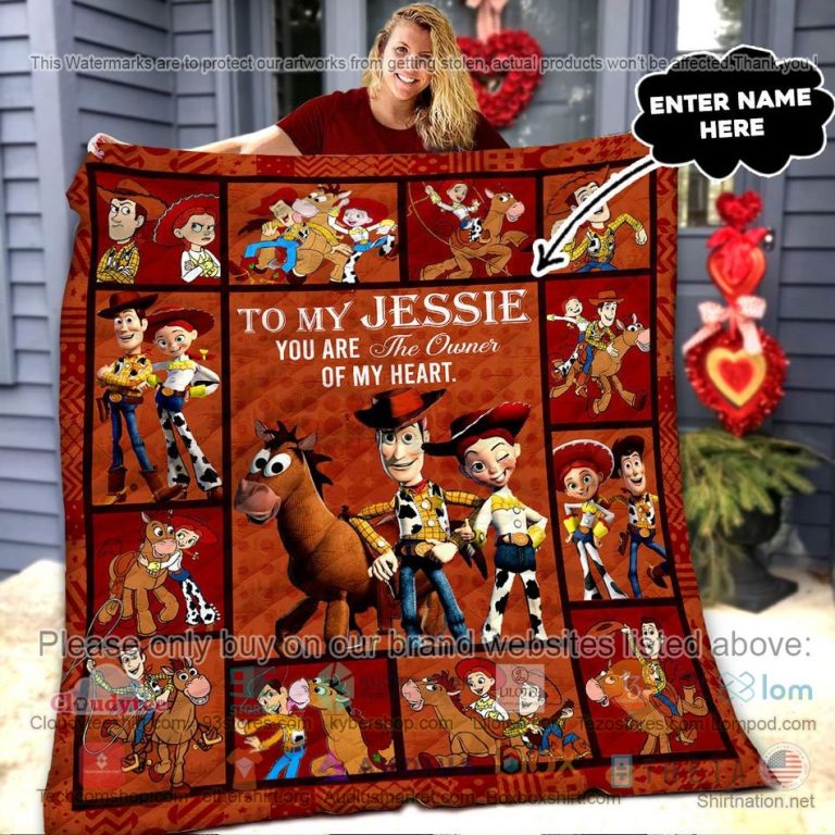 personalized woody jessie you are the owner of my heart quilt 3 13347