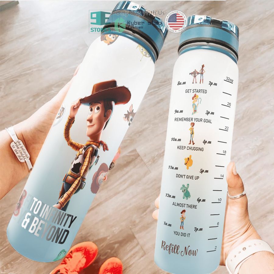 personalized woody toy story to infinity beyond water bottle 1 1800