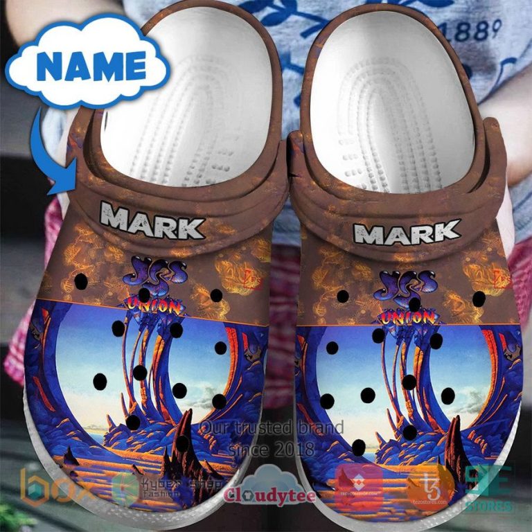 personalized yes band union album crocband clog 1 47668