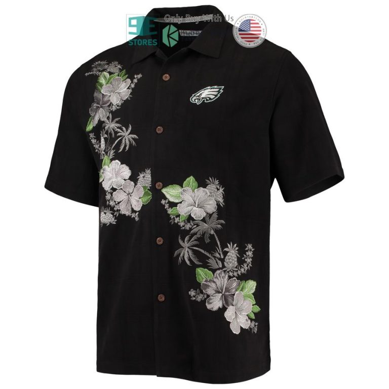 philadelphia eagles tommy bahama azule oasis black hawaiian shirt 2 83206