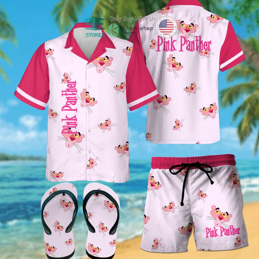 pink panther hawaiian shirt shorts 1 45275