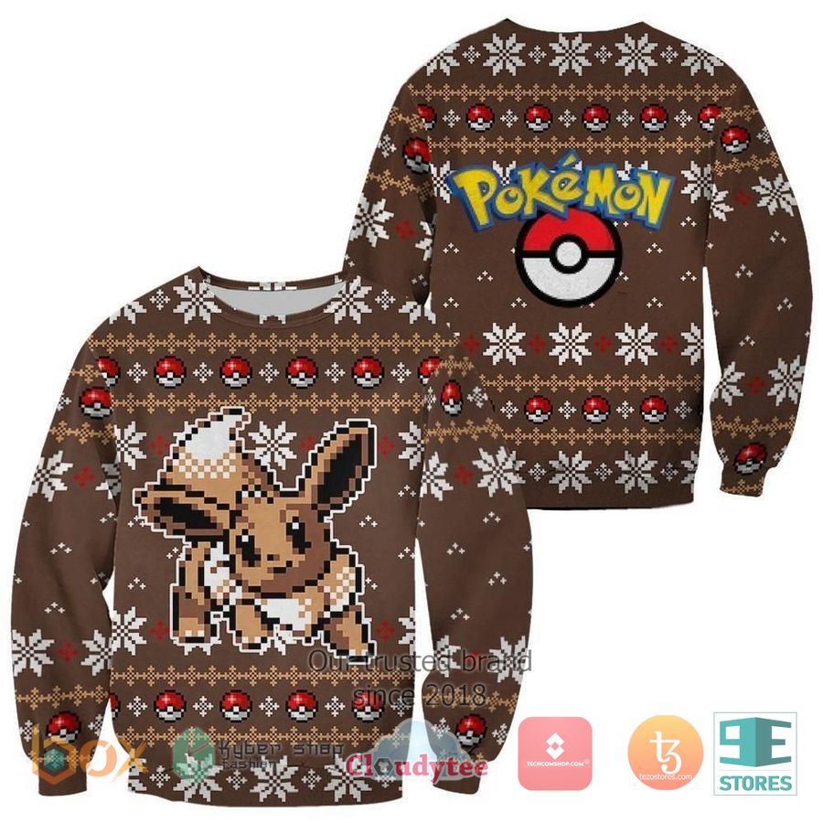 pokemon eevee ugly christmas sweater 1 96685