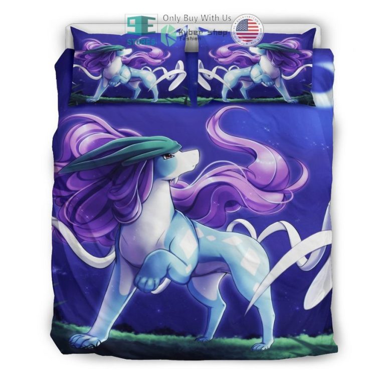 pokemon suicune bedding set 3 92419