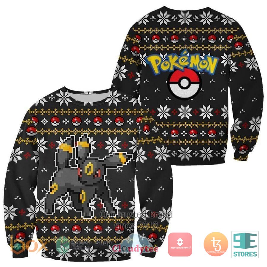 pokemon umbreon ugly christmas sweater 1 54888