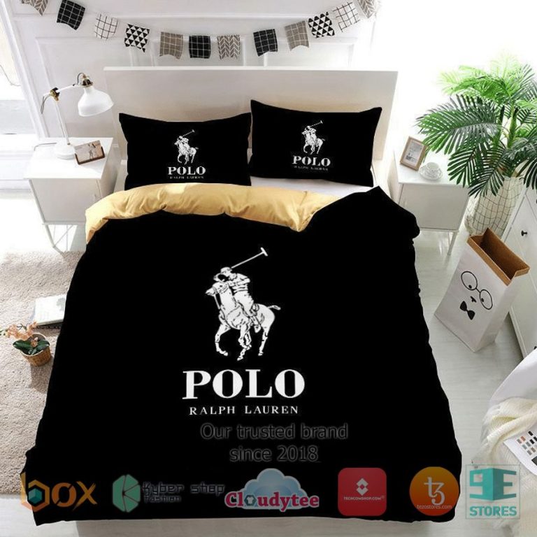 polo ralph lauren luxury brand black bedding set 1 13598