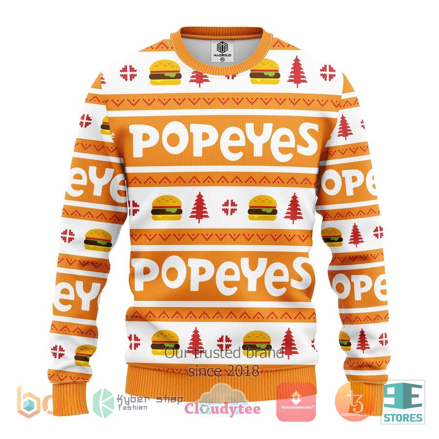 popeyes ugly christmas sweater 1 46241