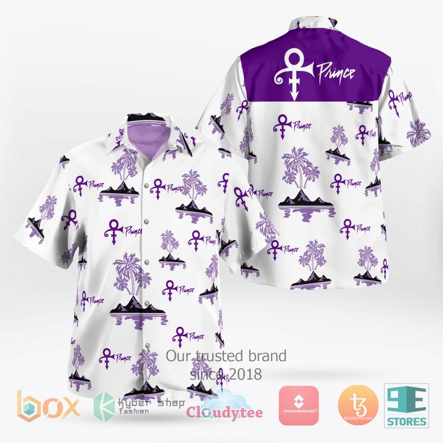 prince logo pattern hawaiian shirt 1 43094