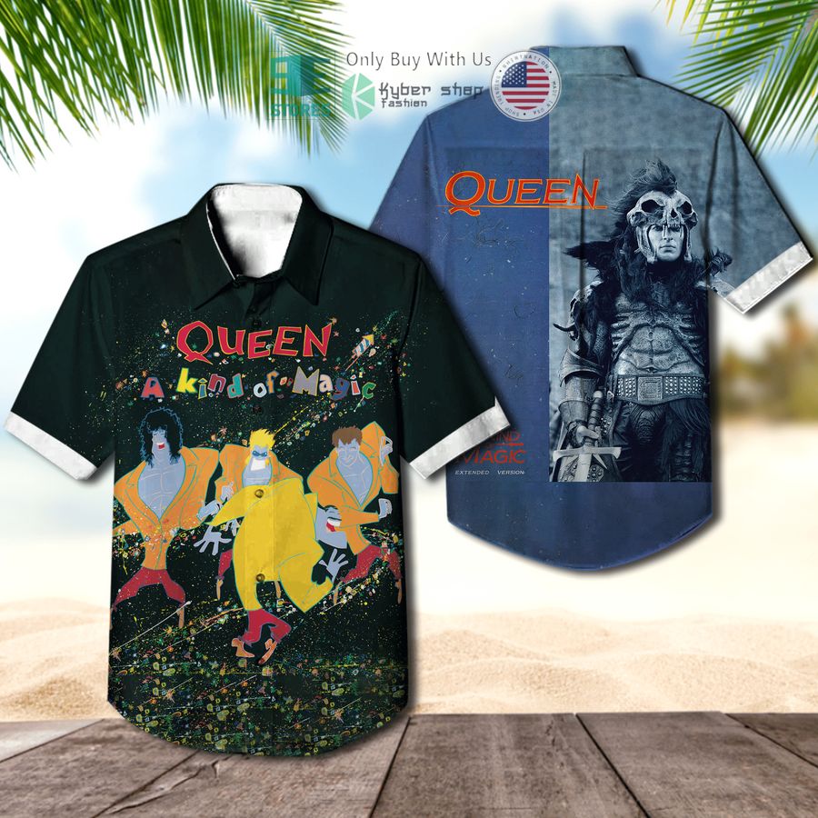 queen band a kind of magic album hawaiian shirt 1 53811
