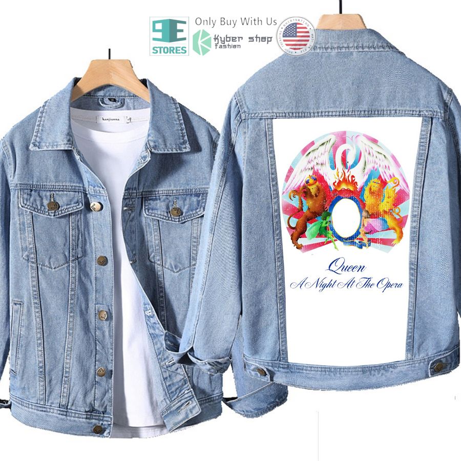 queen band a night at the opera album denim jacket 1 54694