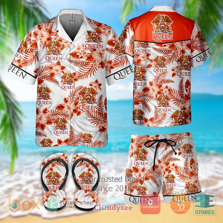 queen band hawaiian shirt shorts 1 47973
