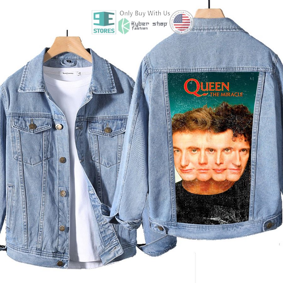 queen band the miracle album denim jacket 1 24841