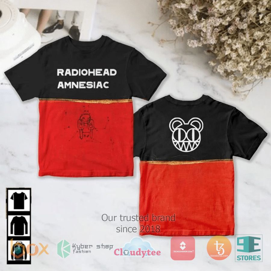 radiohead amnesiac album 3d t shirt 1 56224