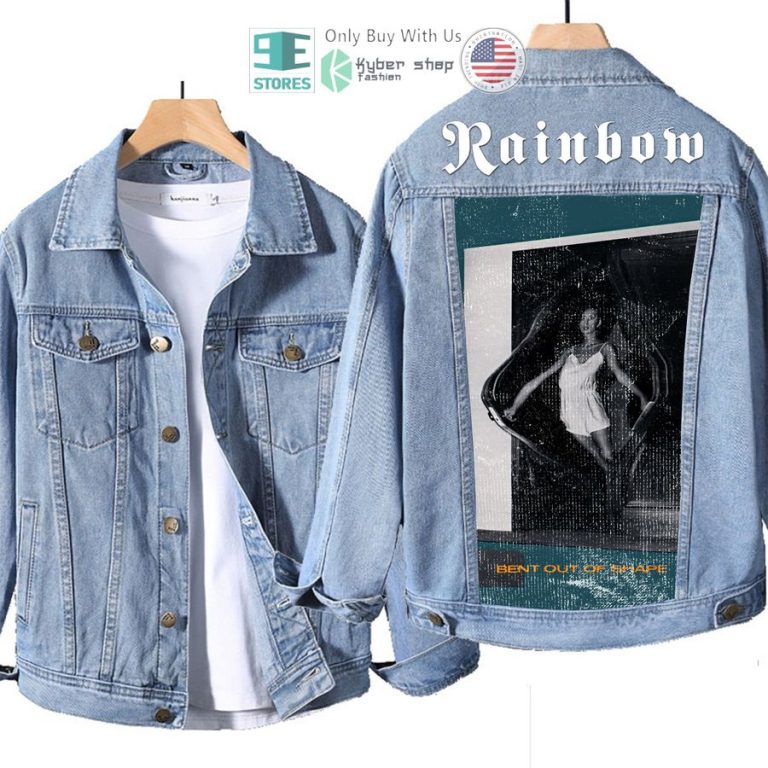 rainbow band bent out of shape album denim jacket 1 99229