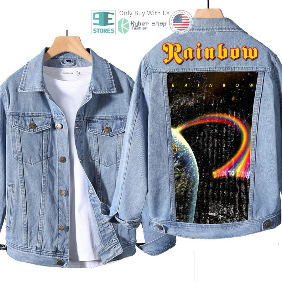 rainbow band down to earth album denim jacket 1 73384