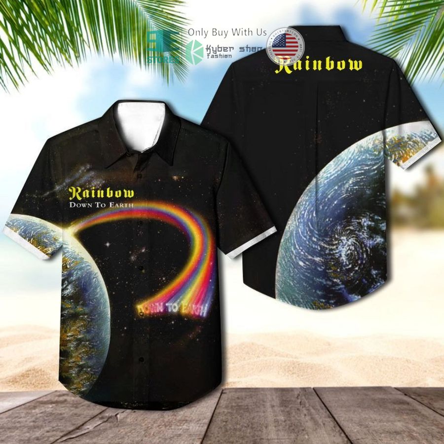 rainbow band down to earth album hawaiian shirt 1 80513
