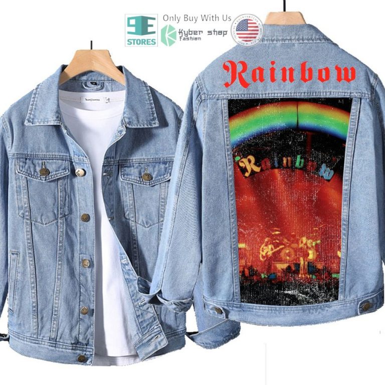 rainbow band on stage album denim jacket 1 23185