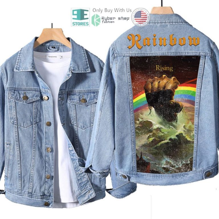 rainbow band rising album denim jacket 1 94925