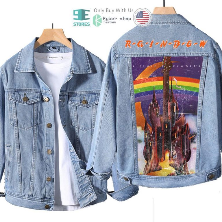 rainbow band ritchie blackmores rainbow album denim jacket 1 20652