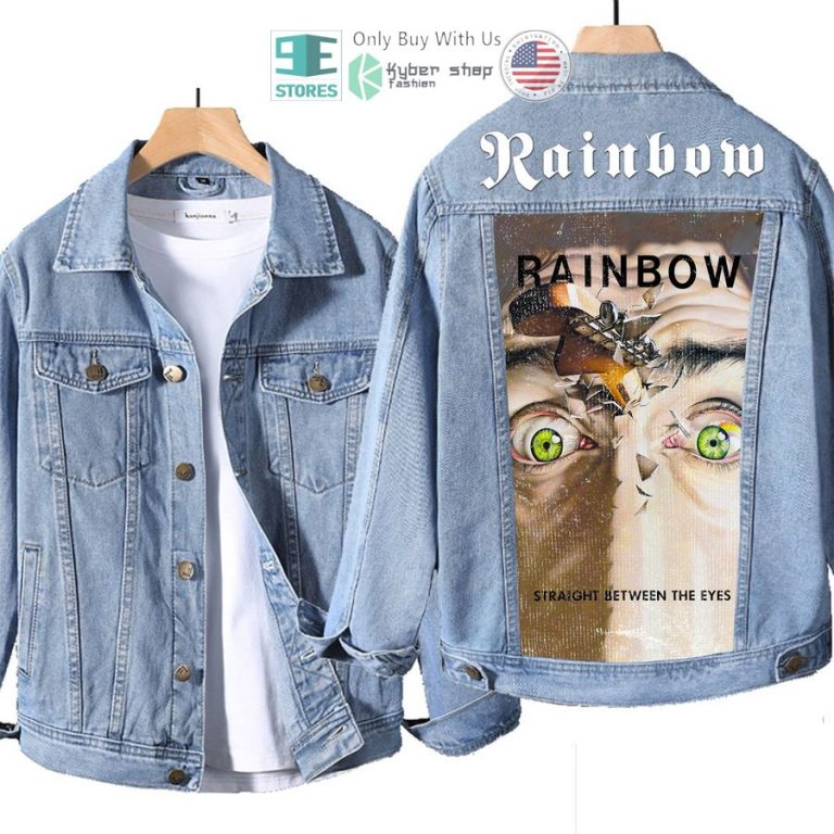 rainbow band straight between the eyes album denim jacket 1 85765