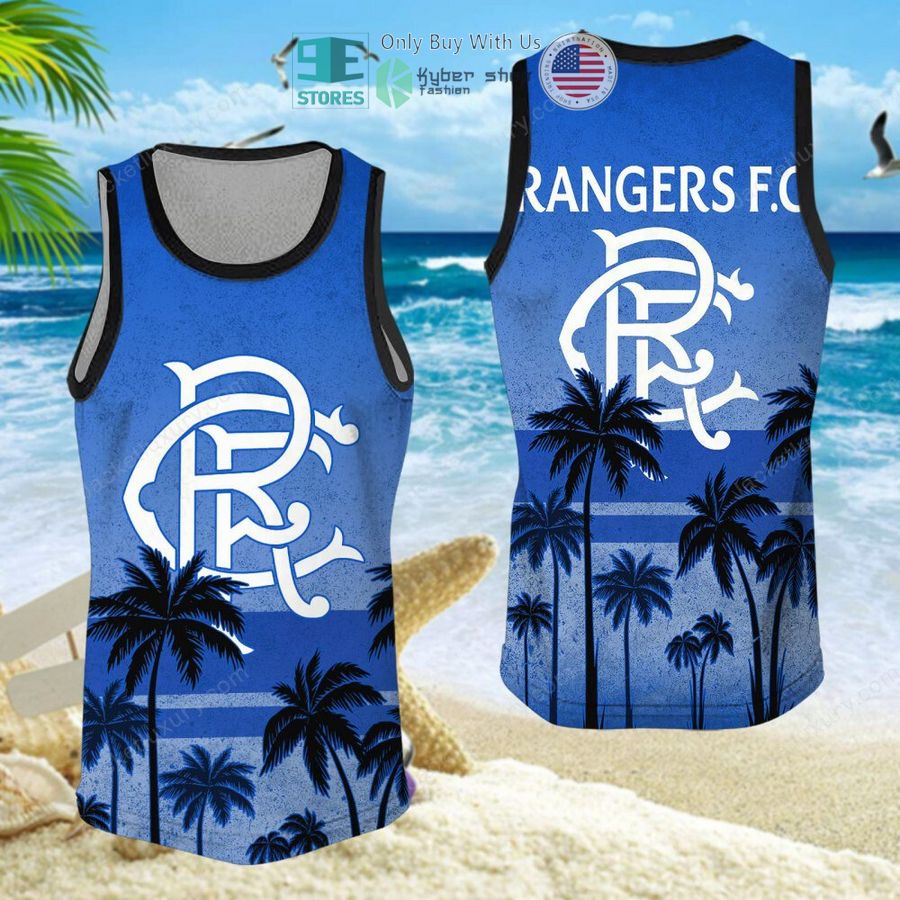 rangers football club blue hawaii shirt shorts 11 96494