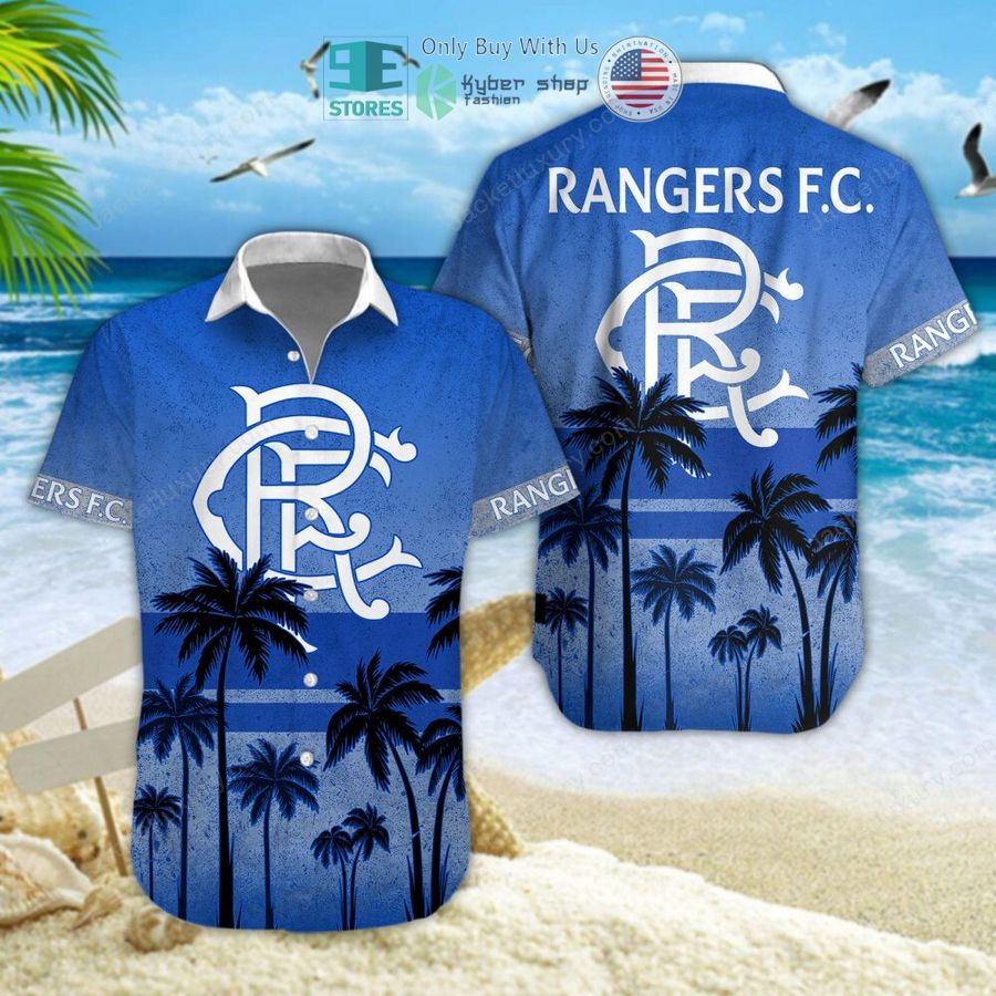 rangers football club blue hawaii shirt shorts 2 95361