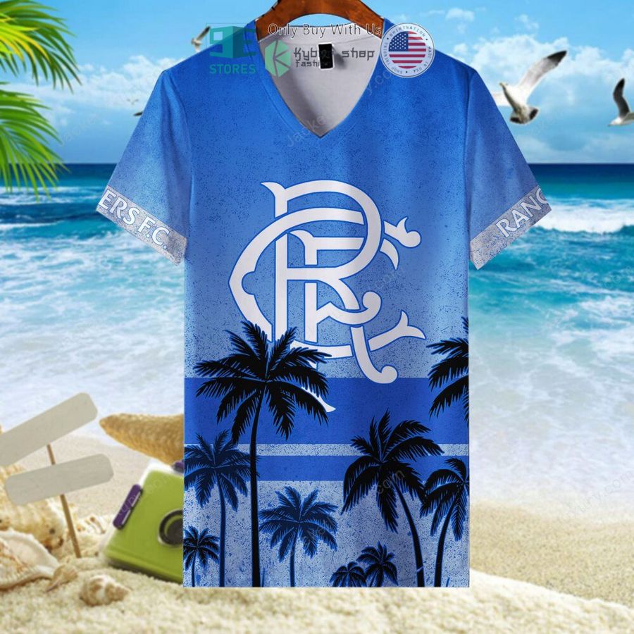 rangers football club blue hawaii shirt shorts 7 33103