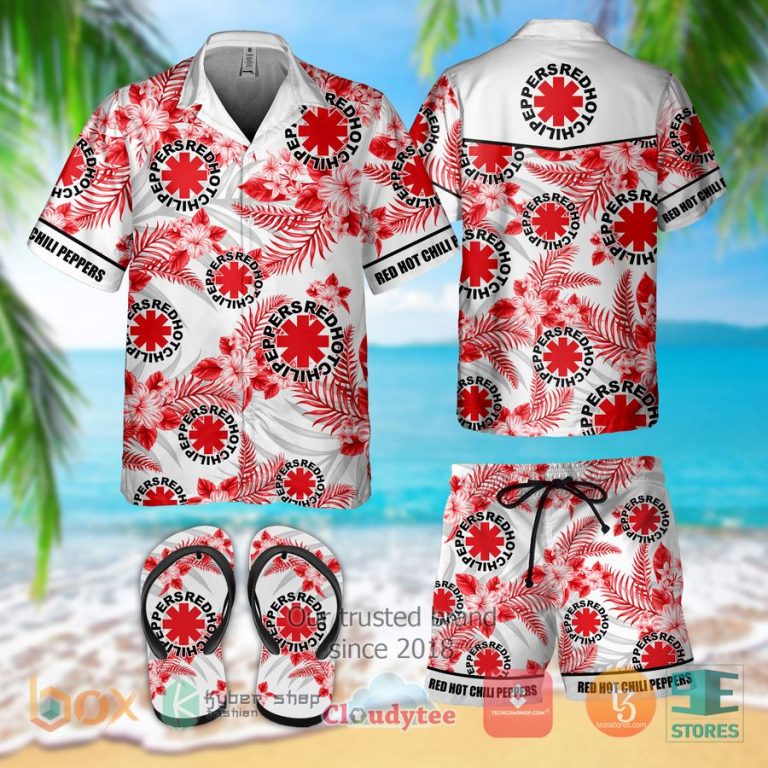 red hot chili peppers band hawaiian shirt shorts 1 58423